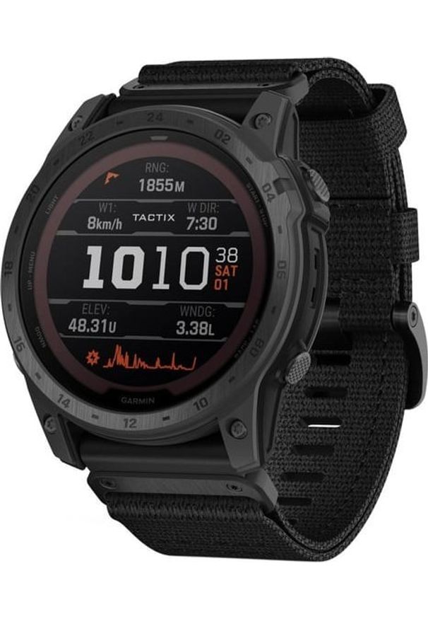 GARMIN - Zegarek sportowy Garmin Garmin Tactix 7 3,56 cm (1.4") LED 51 mm Cyfrowy 280 x 280 px Ekran dotykowy Czarny Wi-Fi GPS. Rodzaj zegarka: cyfrowe. Kolor: czarny. Styl: sportowy