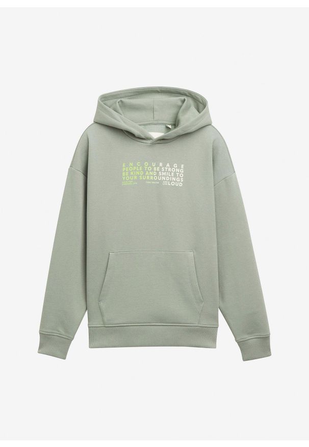bonprix - Bluza z kapturem marki Tom Tailor. Typ kołnierza: kaptur. Kolor: zielony
