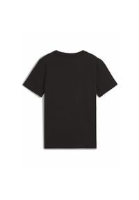Puma - Młodzieżowa koszulka Active Sports z grafiką PUMA Black. Kolor: czarny. Materiał: guma. Wzór: nadruk