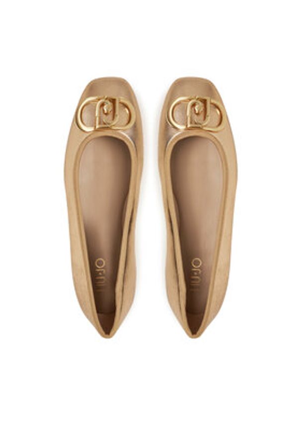 Liu Jo Baleriny Dafne 04 SA5033 PX186 Złoty. Kolor: złoty. Materiał: skóra