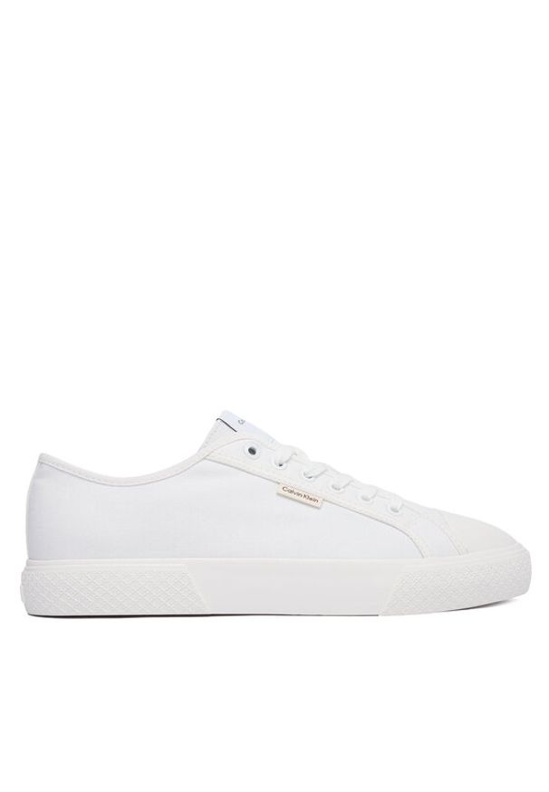 Calvin Klein Trampki Vulc Laceup Cv HM0HM02121 Biały. Kolor: biały. Materiał: materiał