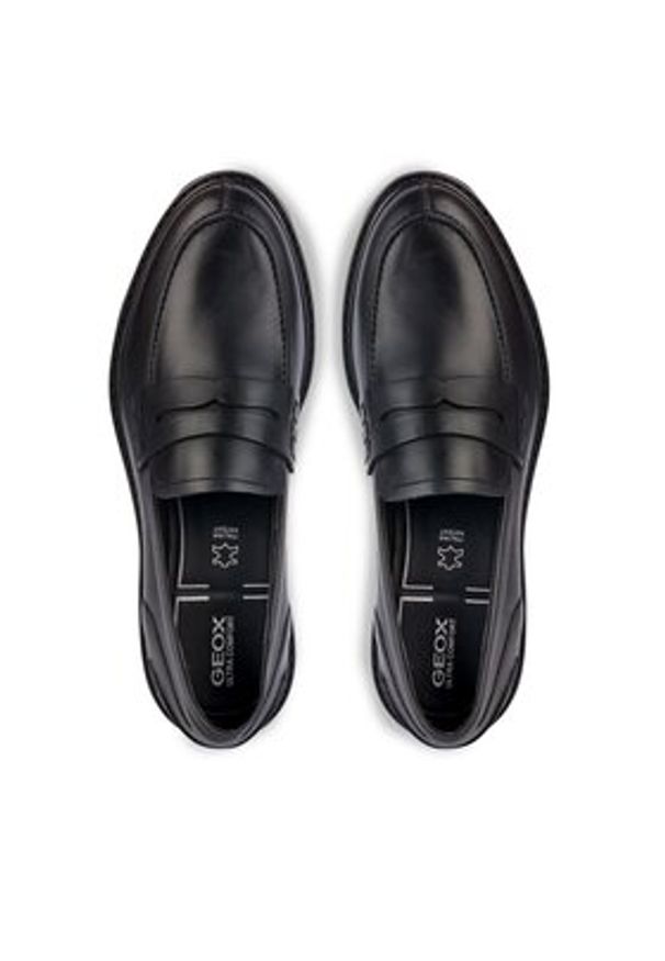 Geox Lordsy D Walk Pleasure D36TGF 00043 C9999 Czarny. Kolor: czarny. Materiał: skóra