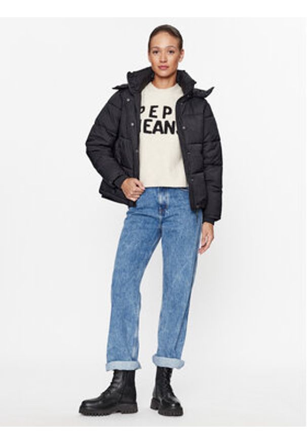 Pepe Jeans Kurtka zimowa Morgan PL402273 Czarny Regular Fit. Kolor: czarny. Materiał: syntetyk. Sezon: zima