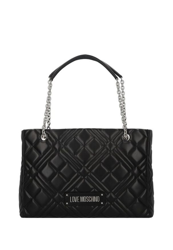 Love Moschino - LOVE MOSCHINO Torebka JC4145PP1MLA000B Czarny. Kolor: czarny. Materiał: skórzane