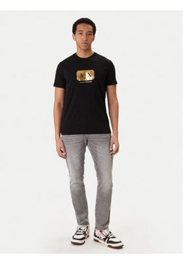Armani Exchange T-Shirt XM002826 AF12308 UC001 Czarny Regular Fit. Kolor: czarny. Materiał: bawełna