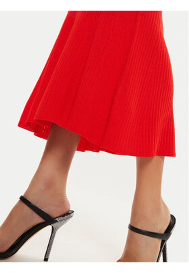 Patrizia Pepe Spódnica midi 8G0423/K9J5-R835 Czerwony Regular Fit. Kolor: czerwony. Materiał: wiskoza