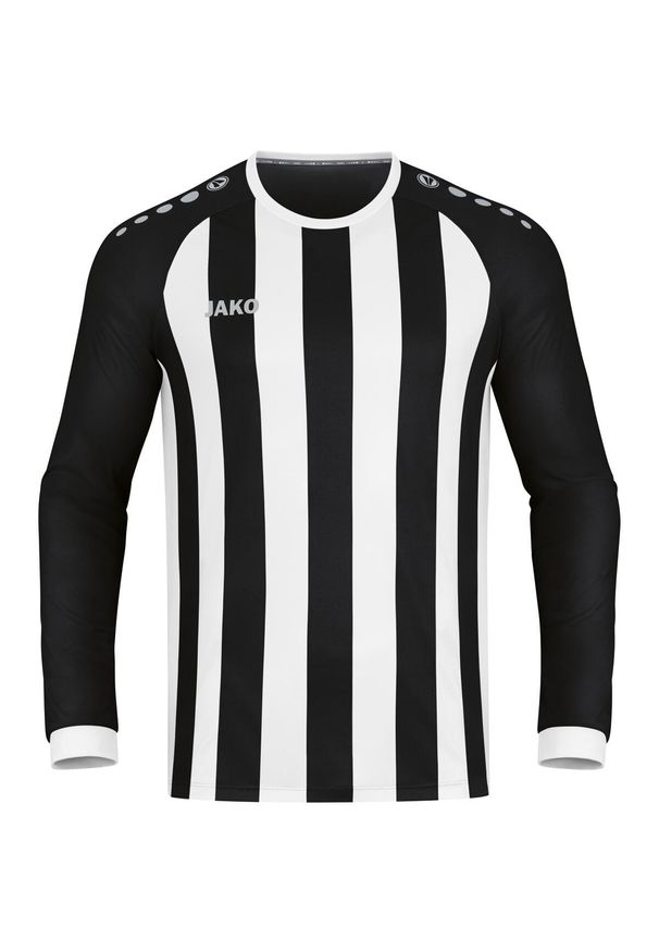 Dziecięcy dżersej z długim rękawem Jako Inter. Kolor: wielokolorowy, biały, czarny. Materiał: jersey. Długość rękawa: długi rękaw. Długość: długie. Sport: piłka nożna