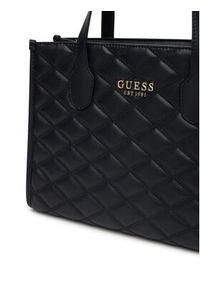 Guess Torebka HWQG96 32220 Czarny. Kolor: czarny. Materiał: skórzane