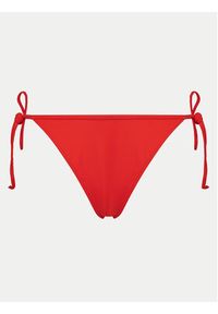 Calvin Klein Swimwear Dół od bikini KW0KW02431 Czerwony. Kolor: czerwony. Materiał: syntetyk #3