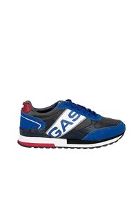 Gas Sneakersy "Yohn SDX" | GAM223917 | Yohn SDX | Mężczyzna | Granatowy. Kolor: niebieski. Materiał: tkanina, skóra ekologiczna. Wzór: aplikacja #3