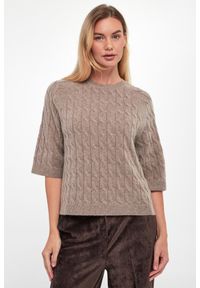 Marella - Sweter damski z kaszmirem Franz MARELLA SPORT. Materiał: kaszmir. Styl: sportowy #4