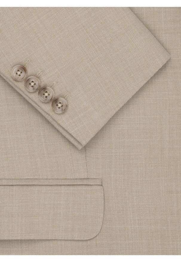 Pako Lorente - PAKO LORENTE – Beżowa marynarka garniturowa. Kolor: beżowy. Materiał: poliester, elastan, wiskoza. Wzór: gładki. Styl: młodzieżowy