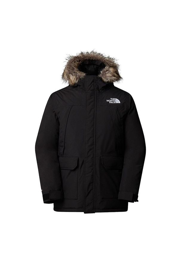 Kurtka The North Face McMurdo 0A5GJF4H01 - czarna. Kolor: czarny. Materiał: futro, puch, nylon. Sezon: zima