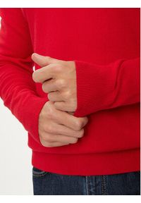 TOMMY HILFIGER - Tommy Hilfiger Sweter MW0MW28047 Czerwony Regular Fit. Kolor: czerwony. Materiał: bawełna