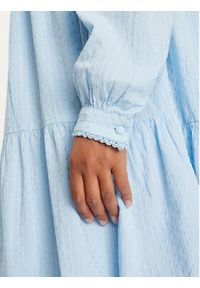 YAS Sukienka koszulowa Tia 26032815 Błękitny Regular Fit. Kolor: niebieski. Materiał: bawełna. Typ sukienki: koszulowe