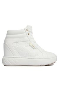 Guess Sneakersy Roxana FL8ROX LEA12 Biały. Kolor: biały. Materiał: skóra #1