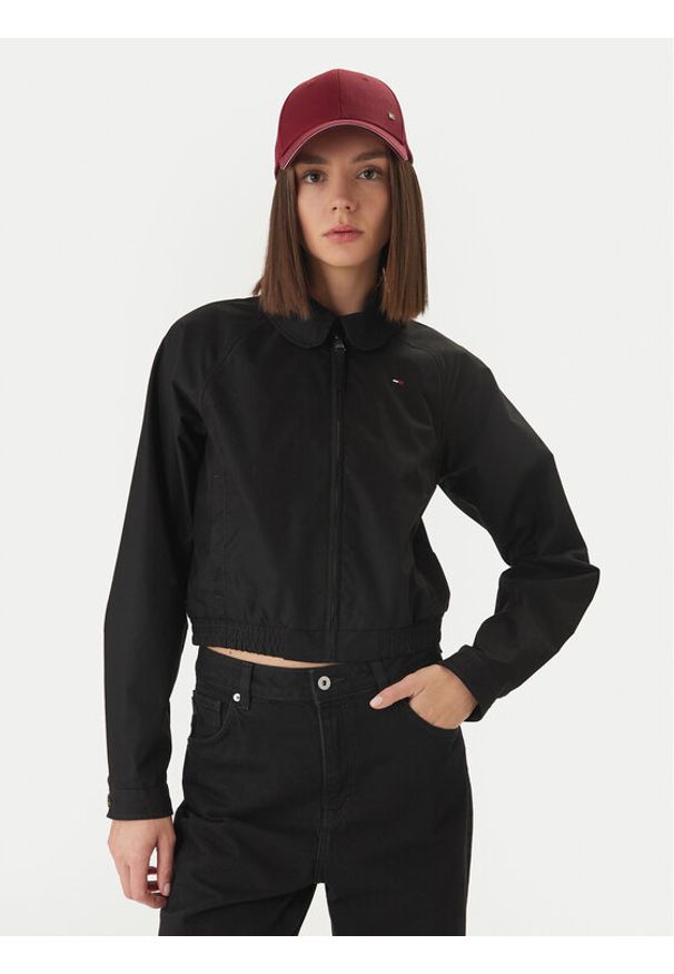 Tommy Jeans Kurtka przejściowa DW0DW20403 Czarny Regular Fit. Kolor: czarny. Materiał: syntetyk