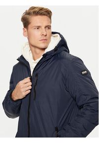Schott NYC Parka BLADEN2 Granatowy Regular Fit. Kolor: niebieski. Materiał: syntetyk #5