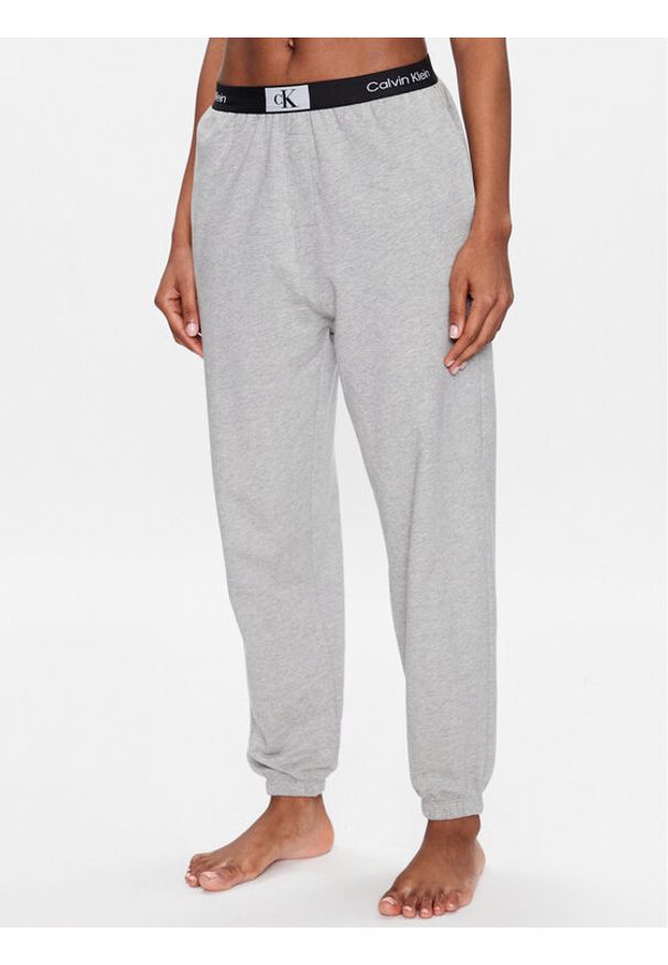 Calvin Klein Underwear Spodnie piżamowe 000QS6943E Szary Relaxed Fit. Kolor: szary. Materiał: bawełna