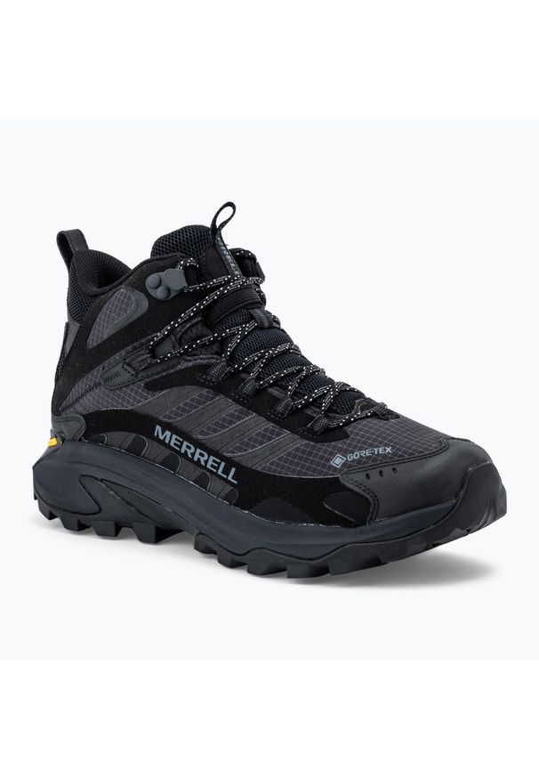 Buty turystyczne męskie Merrell Moab Speed 2 Mid GTX. Kolor: czarny. Sport: turystyka piesza