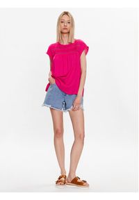 Vero Moda Bluzka Debbie 10247943 Różowy Relaxed Fit. Kolor: różowy. Materiał: wiskoza #3
