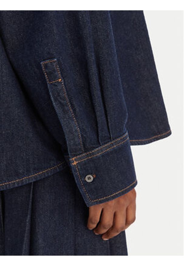 Weekend Max Mara Koszula jeansowa Foggia 2615111011 Granatowy Relaxed Fit. Kolor: niebieski. Materiał: bawełna