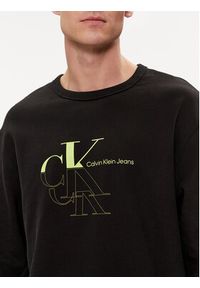 Calvin Klein Jeans Bluza Monogram Echo J30J325516 Czarny Regular Fit. Kolor: czarny. Materiał: bawełna #3