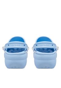 Crocs Klapki Classic Platform Pearl Clog 211231 Niebieski. Kolor: niebieski. Obcas: na platformie #3