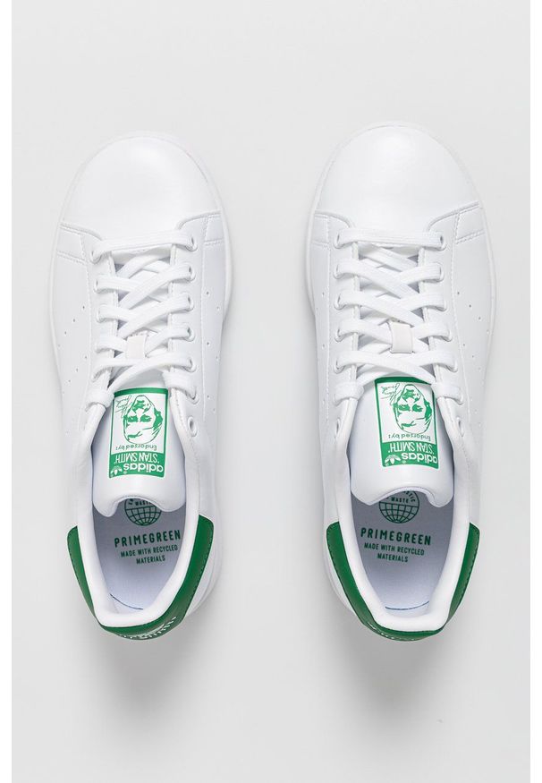 adidas Originals Buty kolor biały. Nosek buta: okrągły. Zapięcie: sznurówki. Kolor: biały. Materiał: materiał. Obcas: na obcasie. Wysokość obcasa: niski