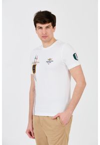 Aeronautica Militare - AERONAUTICA MILITARE Biały t-shirt Frecce Tricolori Short Sleeve. Kolor: biały #8