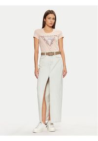 Guess T-Shirt W5RI22 J1314 Écru Regular Fit. Materiał: bawełna #3