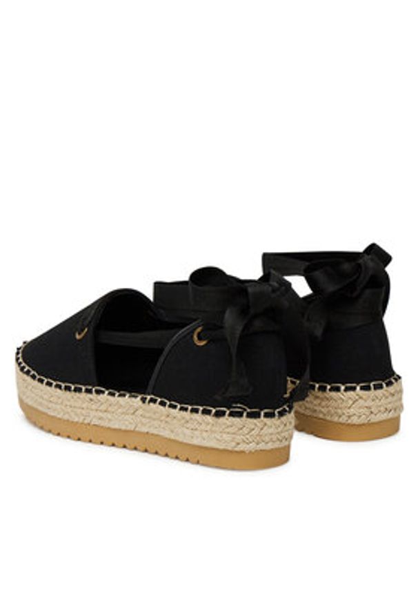 DeeZee Espadryle ZYLS093 Czarny. Kolor: czarny. Materiał: syntetyk, materiał