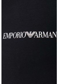 Emporio Armani Underwear t-shirt lounge 2-pack kolor czarny z nadrukiem. Kolor: czarny. Długość rękawa: krótki rękaw. Długość: krótkie. Wzór: nadruk. Styl: klasyczny #3