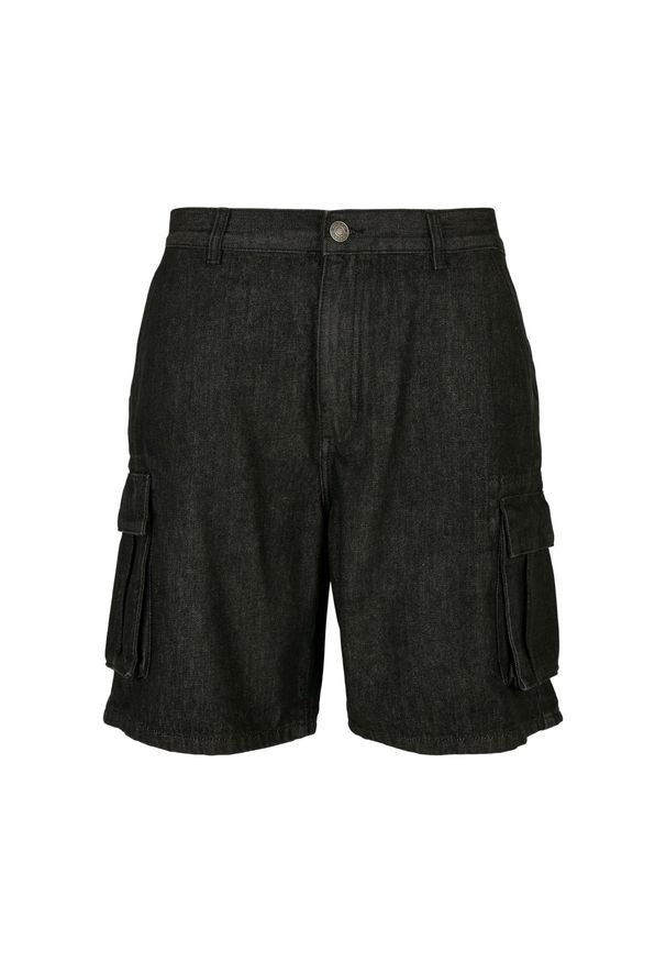 Szorty Cargo Urban Classics Organic Denim. Kolor: czarny. Materiał: denim. Długość: krótkie. Sezon: lato