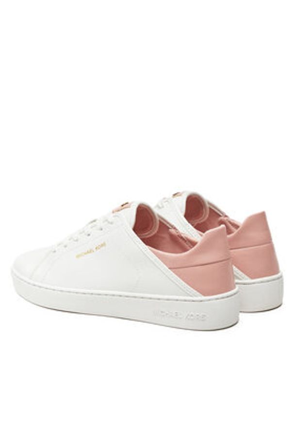 MICHAEL Michael Kors Sneakersy Jenny Lace Up 43T4JNFS1L Biały. Kolor: biały. Materiał: skóra