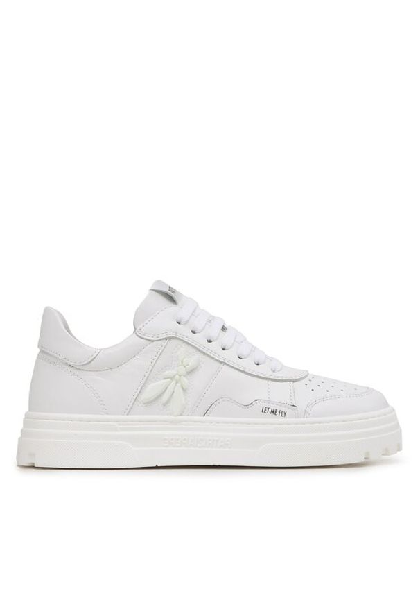 Patrizia Pepe Sneakersy 2Z0008/L011-W338 Biały. Kolor: biały. Materiał: skóra