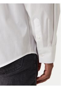 Karl Lagerfeld - KARL LAGERFELD Koszula 605912 561600 Biały Regular Fit. Typ kołnierza: dekolt w karo. Kolor: biały. Materiał: bawełna #5