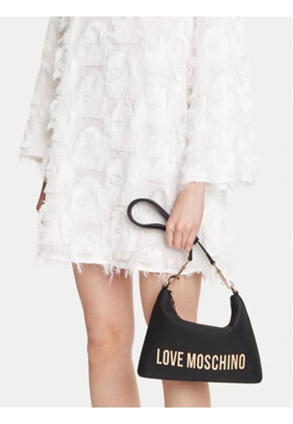 Love Moschino - LOVE MOSCHINO Torebka JC4025PP1NKD0000 Czarny. Kolor: czarny. Materiał: skórzane