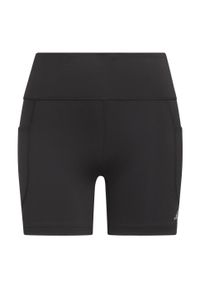 Adidas - DailyRun 5-Inch Short Leggings. Kolor: czarny. Materiał: materiał. Długość: krótkie