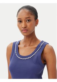 Marella Top Dede 2515941032 Granatowy Regular Fit. Kolor: niebieski. Materiał: bawełna #4