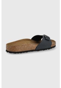 Birkenstock klapki Madrid damskie kolor granatowy. Kolor: niebieski. Materiał: materiał, guma. Wzór: gładki #2