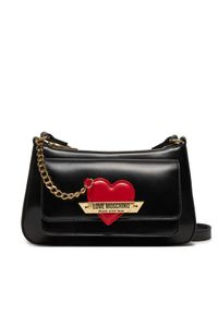 Love Moschino - LOVE MOSCHINO Torebka JC4140PP1LLM1000 Czarny. Kolor: czarny. Materiał: skórzane