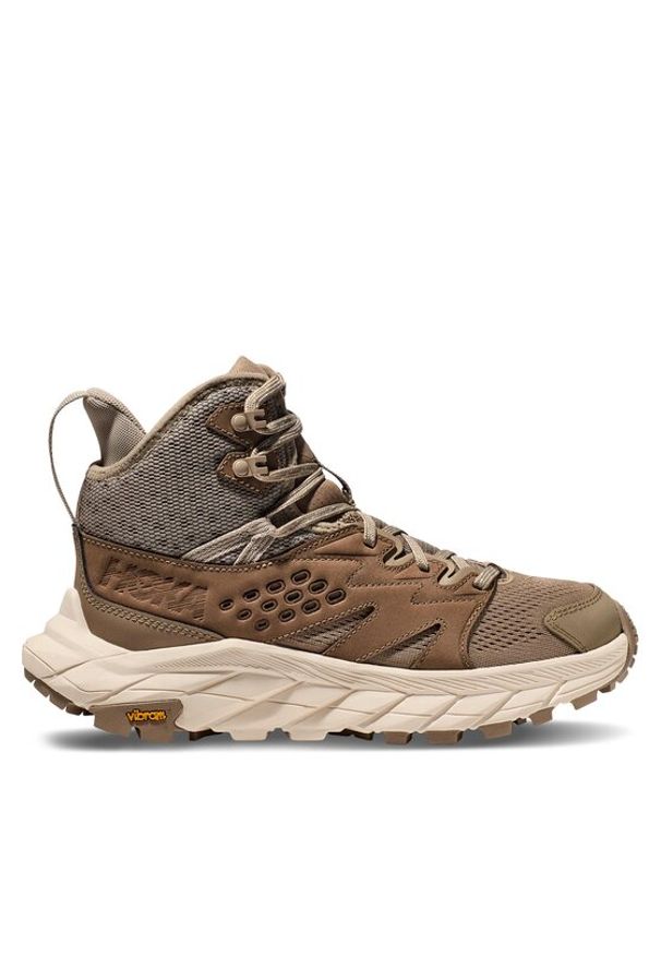 HOKA - Hoka Trekkingi Anacapa Breeze Mid1134506 Khaki. Kolor: brązowy. Materiał: mesh, materiał