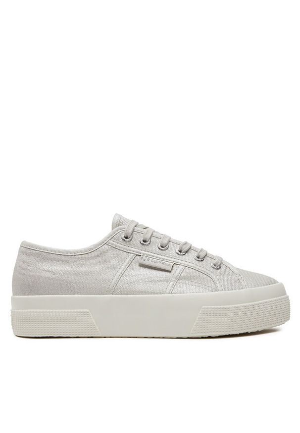 Superga Tenisówki Platform Pearl Matte Canv 2740 S21362W Szary. Kolor: szary. Materiał: materiał. Obcas: na platformie