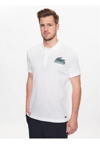 Polo Lacoste. Typ kołnierza: polo. Kolor: biały #1