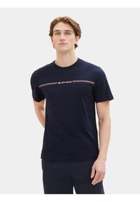 Tom Tailor T-Shirt 1037803 Granatowy Regular Fit. Kolor: niebieski. Materiał: bawełna #1