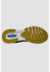 EA7 Emporio Armani - EA7 Czarne sneakersy z zielonym logo, Rozmiar 42 2/3. Kolor: czarny