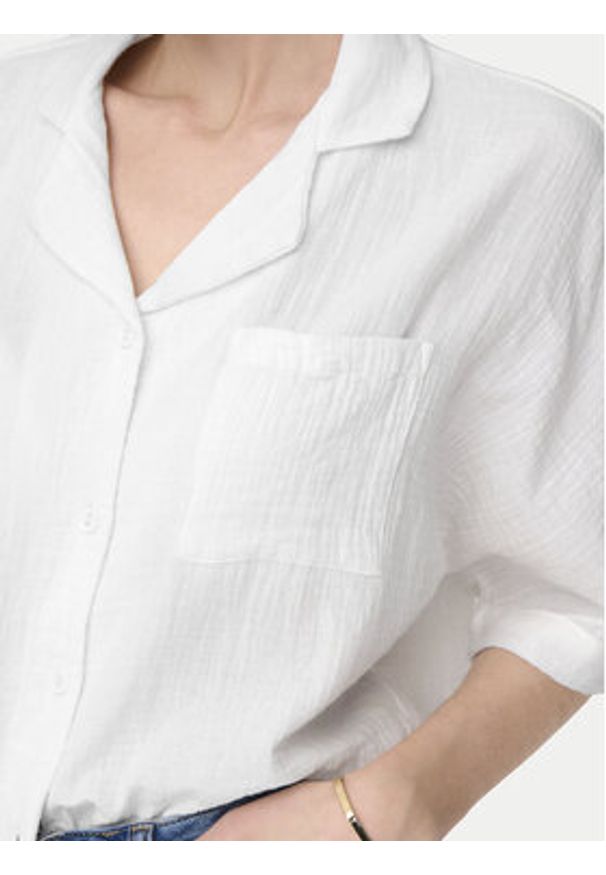 only - ONLY Koszula Thyra 15267839 Biały Regular Fit. Kolor: biały. Materiał: bawełna