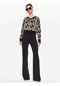 Pinko Spodnie damskie 1000547624 Czarny Slim Fit. Kolor: czarny. Materiał: syntetyk #5