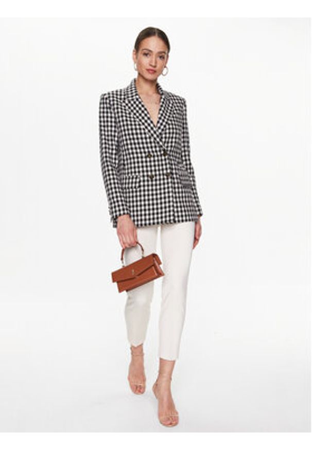 Pinko Marynarka Maderna 100642 A0N0 Czarny Regular Fit. Kolor: czarny. Materiał: bawełna